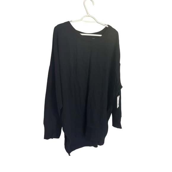 Terra & Sky NWT Plus Size 3X Black Sweatshirt Long Sleeve Pullover Top - Picture 3 of 8
